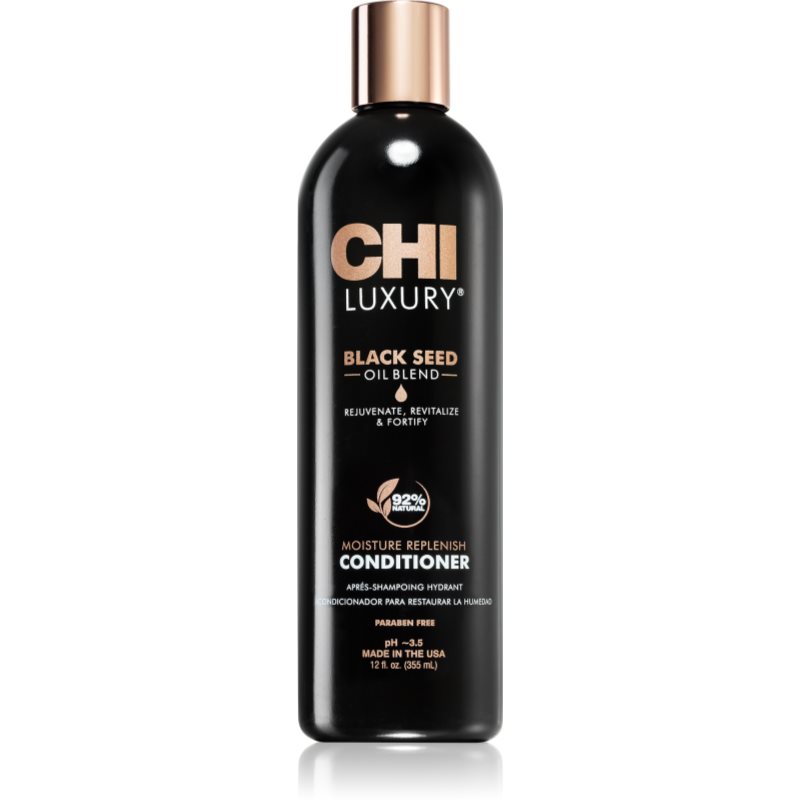 CHI Luxury Black Seed Oil Moisture Replenish Conditioner хидратиращ балсам за по-лесно разресване на косата 355 мл.