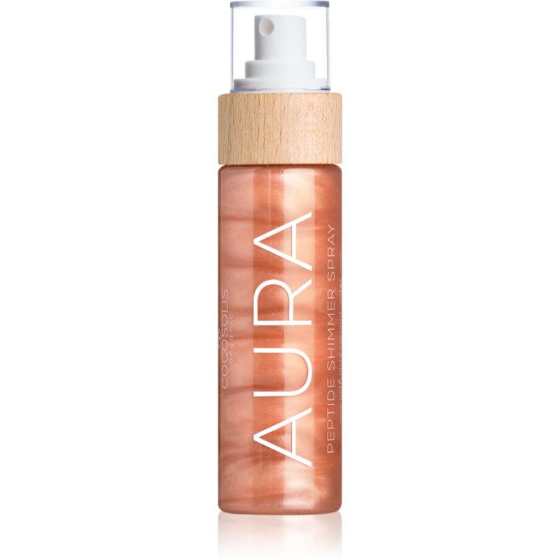 COCOSOLIS AURA Peptide Shimmer Spray хидратиращ спрей с блясък с аромат Raspberry 100 мл.