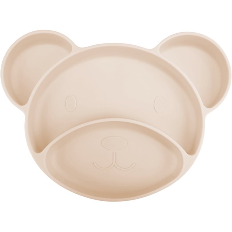 Canpol babies Bear разделена чиния с вендуза Beige 1 бр. на ниска цена