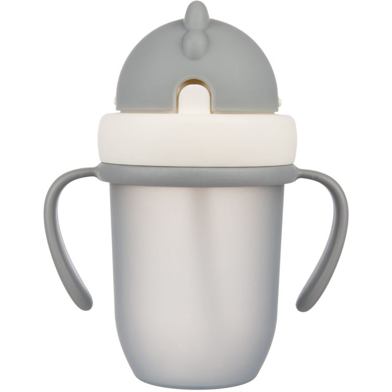 Canpol babies Matt чаша със сламка 9+ m Grey 210 мл.