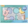 Canpol babies Pastels дрънкалка с гризалка подаръчен комплект 0m+