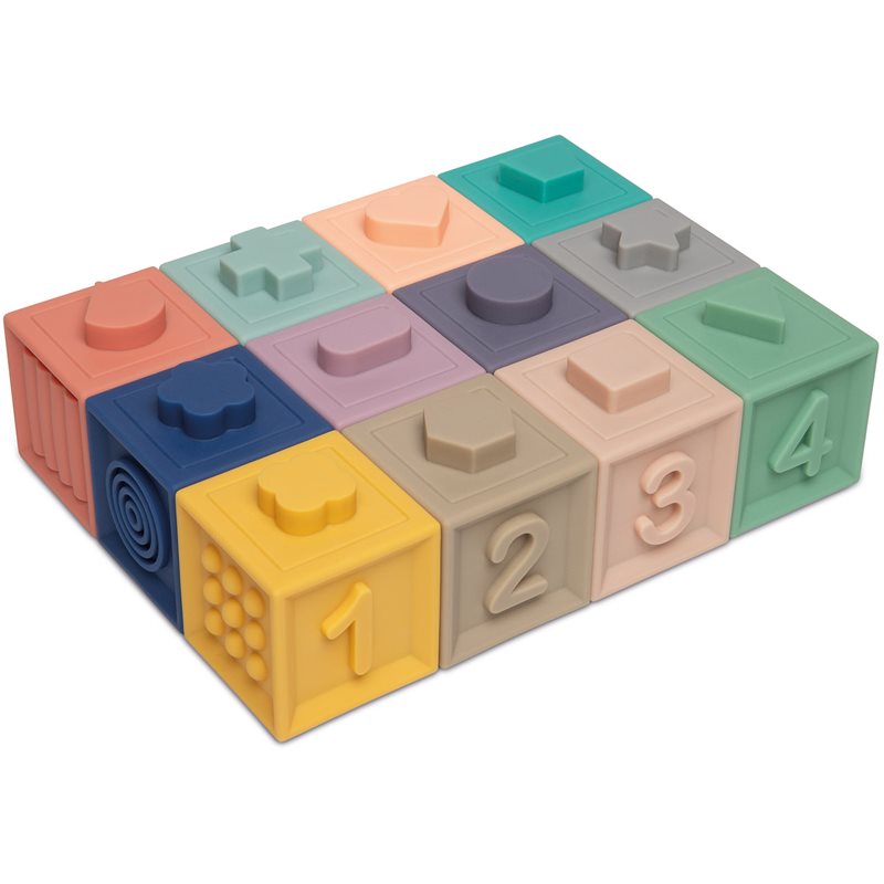 Canpol babies Small Toys меки сензорни кубчета за игра 6m+ 12 бр.