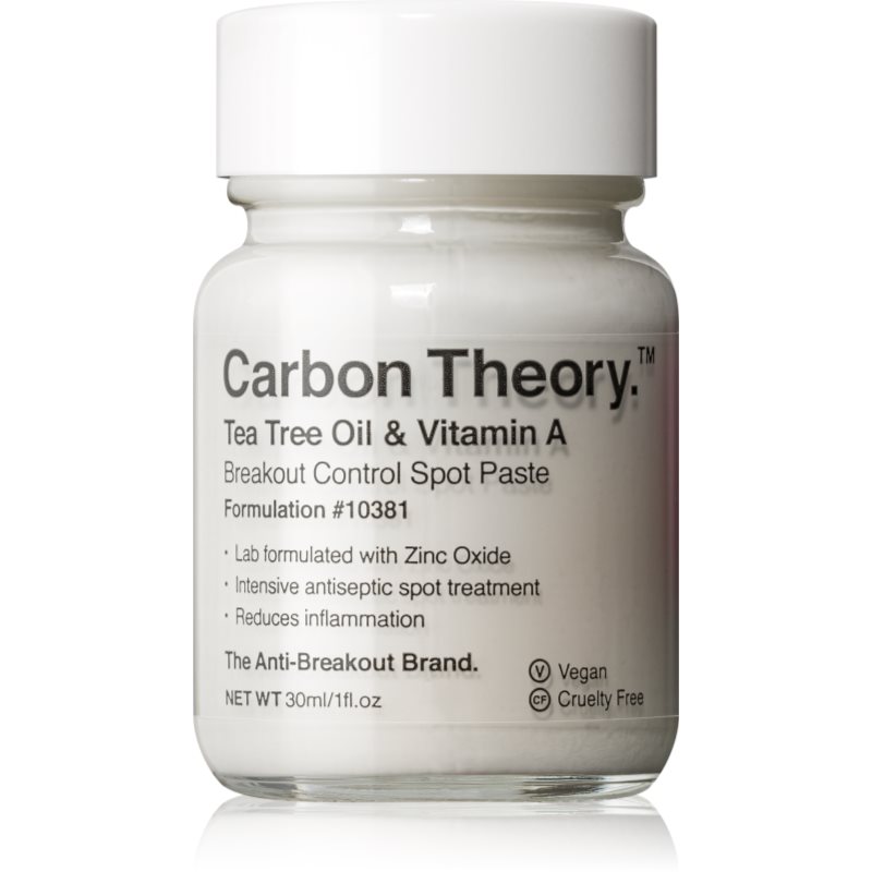 Carbon Theory Tea Tree Oil & Vitamin A локална грижа против акне 30 мл.