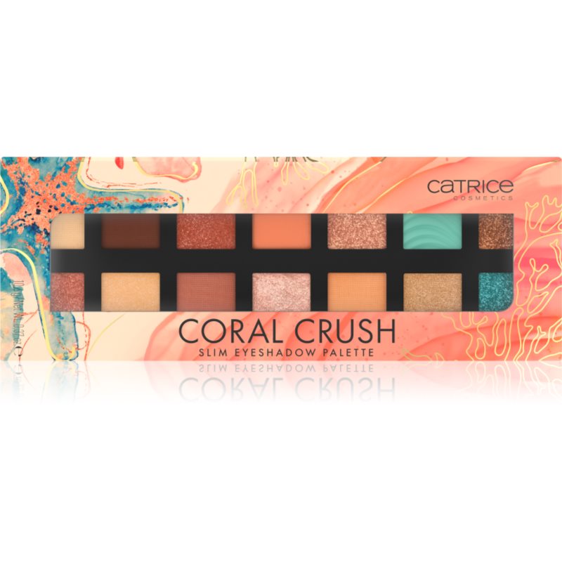 Catrice Coral Crush палитра сенки за очи 10