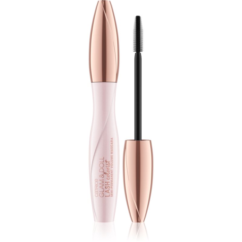Catrice Glam & Doll Lash Colorist Semi-Permanent Volume спирала за обем и дефиниране на мигли цвят 010 Ultra Black 9 мл.