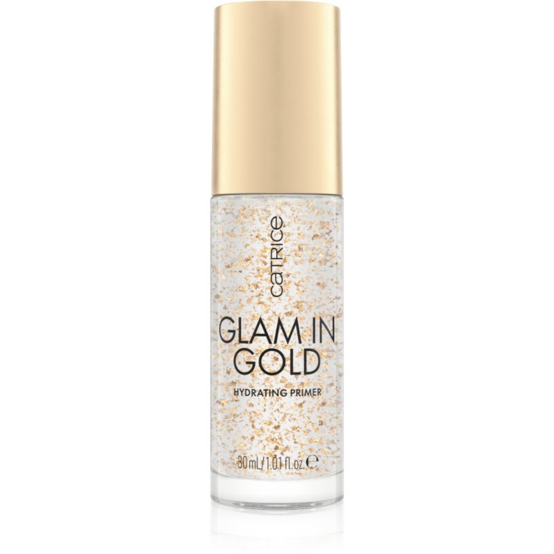 Catrice Glam In Gold Hydrating Primer хидратираща основа под фон дьо тен с 24 каратово злато цвят 010 Oh My Goldness 30 мл.