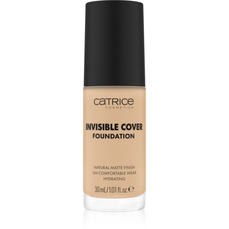 Catrice Invisible Cover Foundation течен покривен фон дьо тен с матиращ ефект цвят 005W 30 мл.