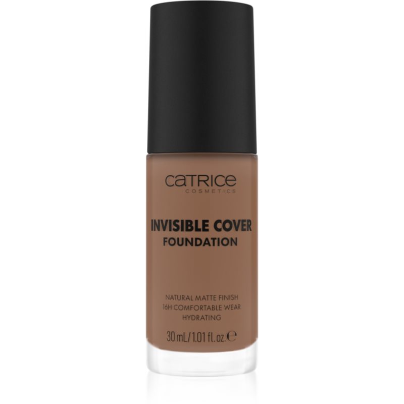 Catrice Invisible Cover Foundation течен покривен фон дьо тен с матиращ ефект цвят 055W 30 мл.