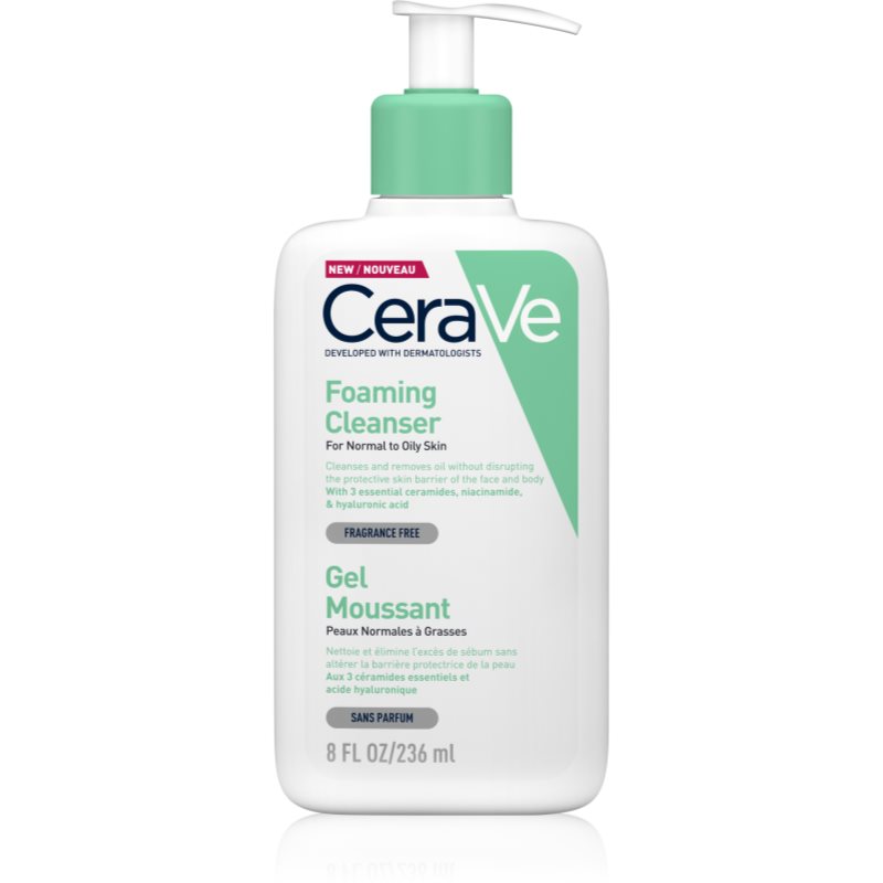 CeraVe Cleansers пенлив почистващ гел за нормална към мазна кожа 236 мл. на ниска цена