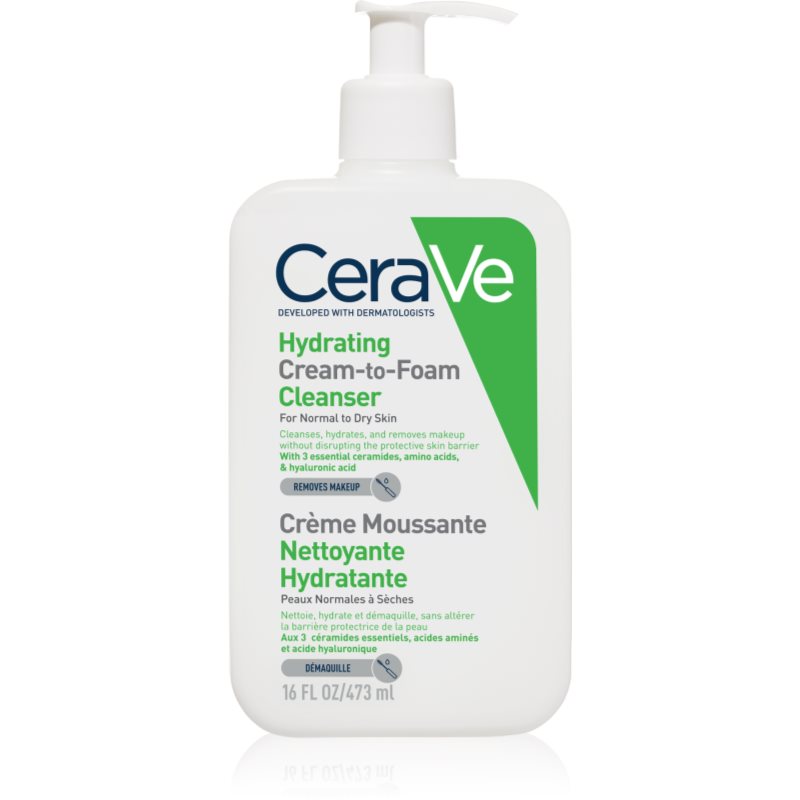 CeraVe Cleansers почистваща крем- пяна за нормална към суха кожа 473 мл.
