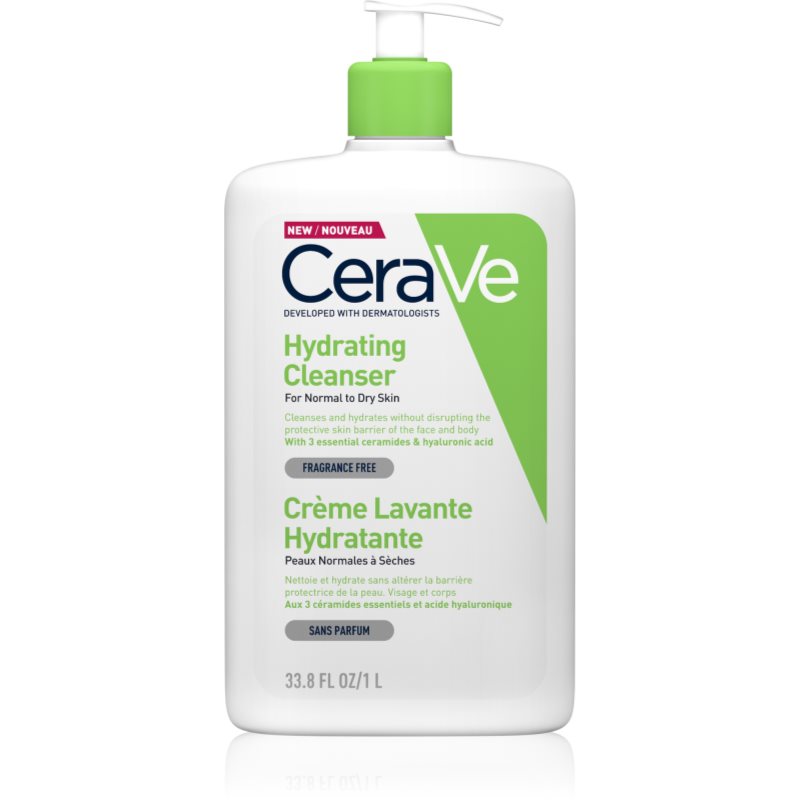 CeraVe Hydrating Cleanser почистваща емулсия с хидратиращ ефект 1000 мл.