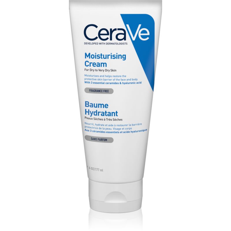 CeraVe Moisturizers хидратиращ крем за лице и тяло за суха или много суха кожа 177 мл.