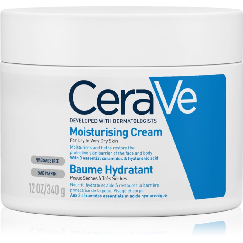 CeraVe Moisturizers хидратиращ крем за лице и тяло за суха или много суха кожа 340 гр.