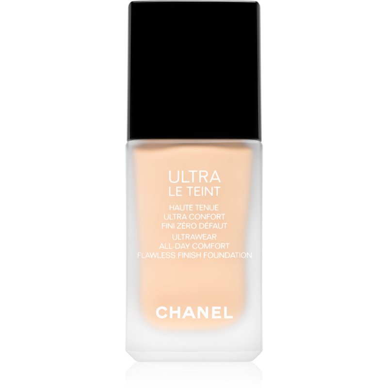 Chanel Ultra Le Teint Flawless Finish Foundation дълготраен матиращ фон дьо тен да уеднакви цвета на кожата цвят B10 30 мл.