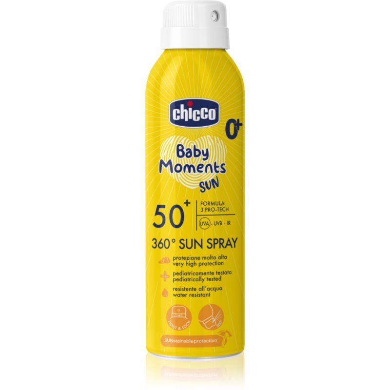 Chicco Baby Moments Sun защитен спрей за деца 0 m+ 150 мл.