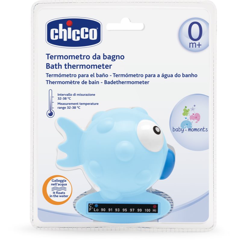Chicco Baby Moments термометър за вана Blue 1 бр.