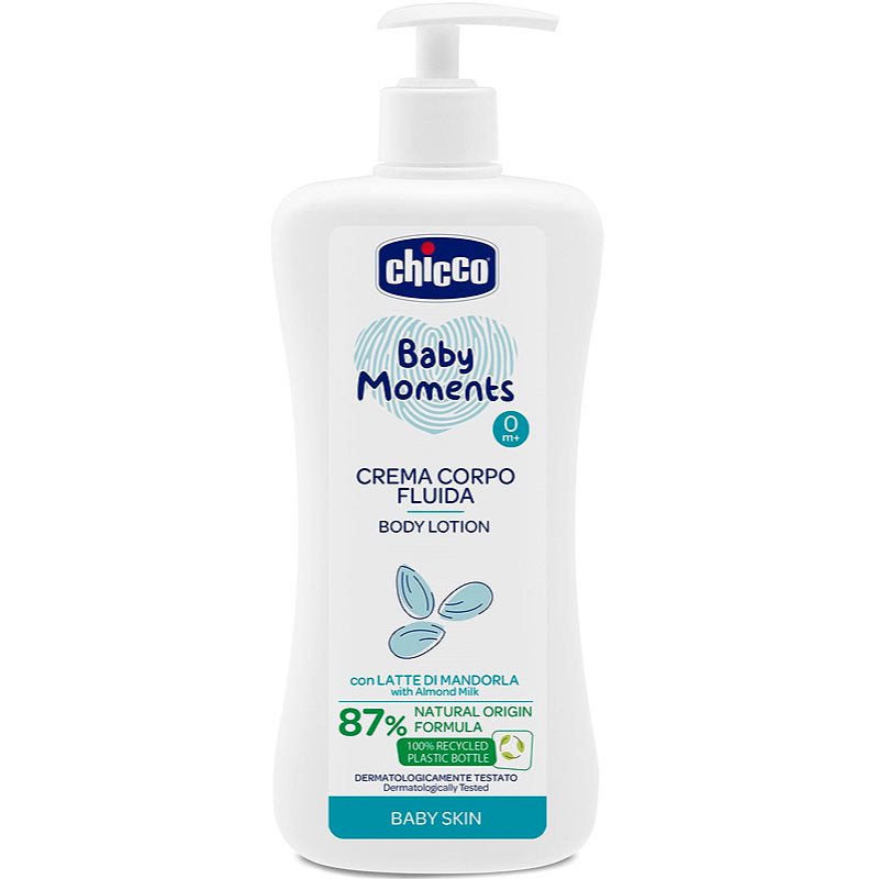 Chicco Baby Moments тоалетно мляко за тяло за деца 500 мл.