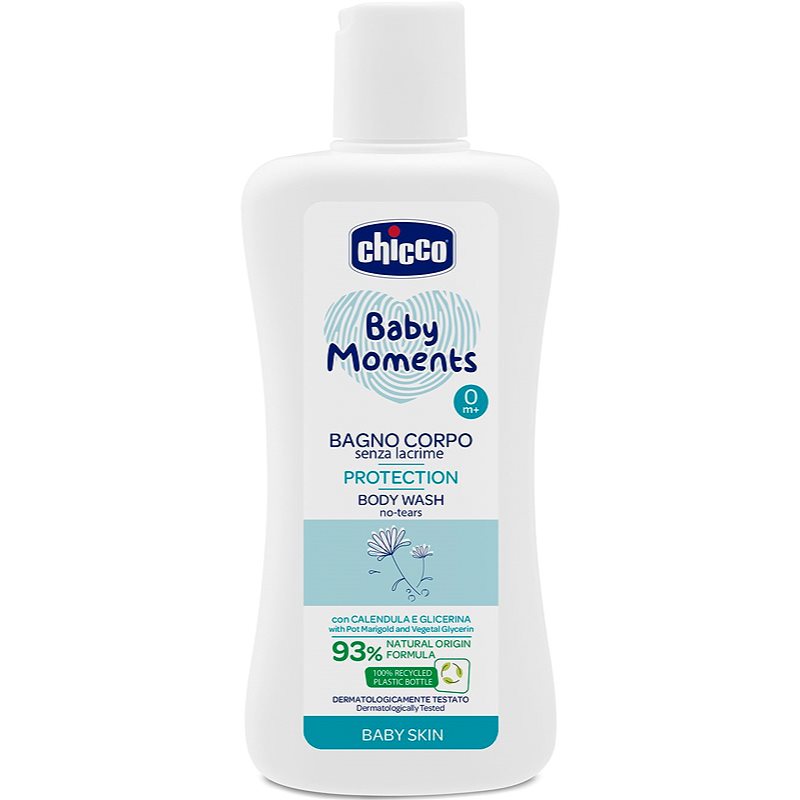 Chicco Baby Moments шампоан за цялото тяло за деца 200 мл.