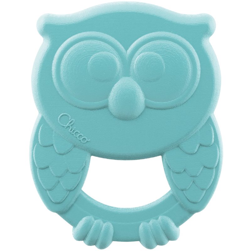 Chicco Eco+ Owly Teether гризалка Blue 3 m+ 1 бр.