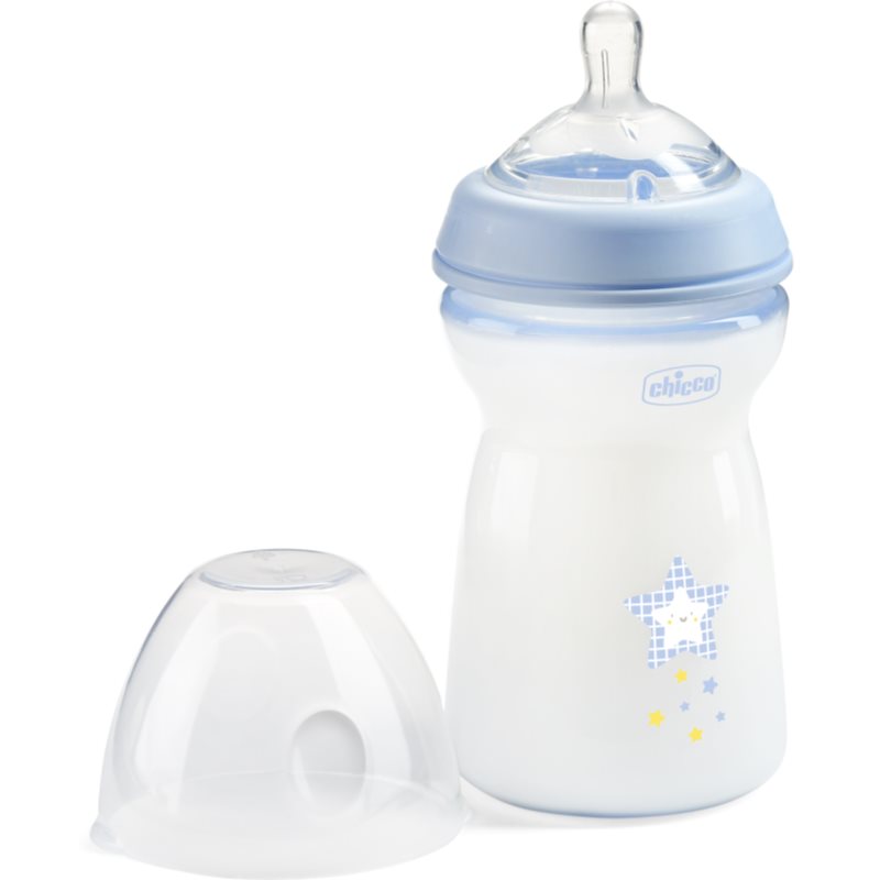 Chicco Natural Feeling Boy бебешко шише 6m+ 330 мл.