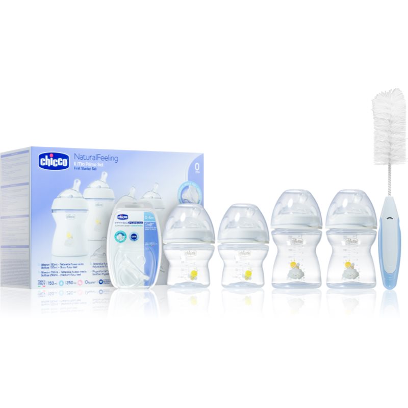 Chicco Natural Feeling First Starter Set подаръчен комплект за бебета 0 m+