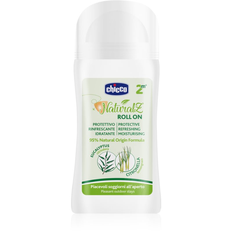 Chicco NaturalZ Protective & Refreshing Roll-on рол-он против комари 2 m+ 60 мл.