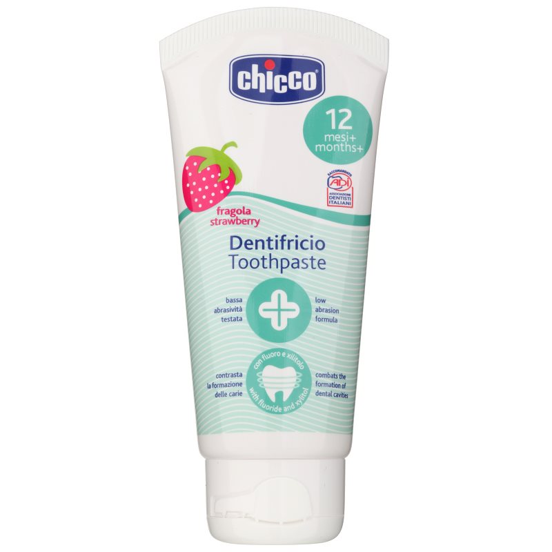 Chicco Oral Care Toothpaste паста за зъби за деца вкус Strawberry 12 m+ 50 мл.