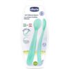 Chicco Soft Silicone лъжичка 6m+ Blue 2 бр.