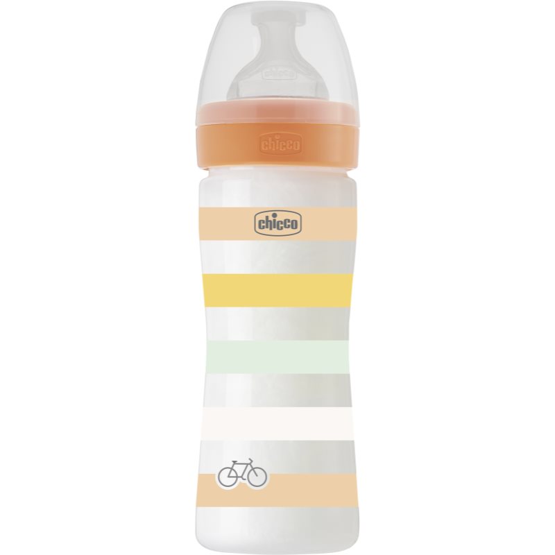 Chicco Well-being Colors бебешко шише Universal 2 m+ 250 мл.
