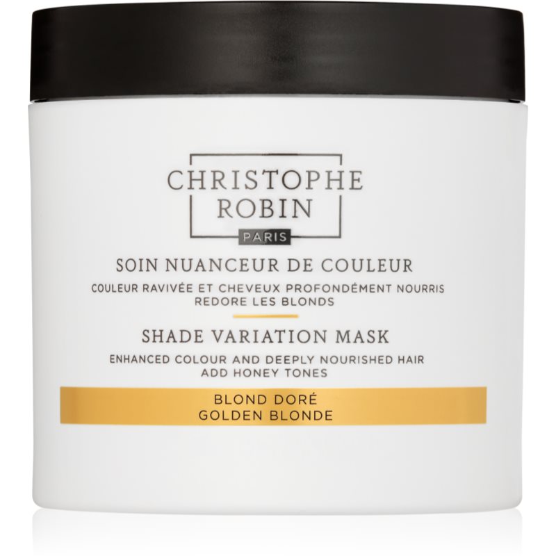 Christophe Robin Shade Variation Mask подхранваща маска - крем За коса цвят Golden Blond 250 мл.