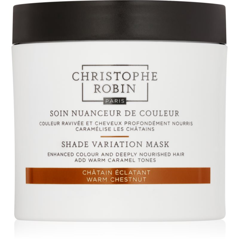 Christophe Robin Shade Variation Mask подхранваща маска - крем За коса цвят Warm Chesnut 250 мл.