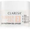 Claresa Rubber Gel Construction Gel UV/LED гел-лак за удължаване на ноктите цвят 02 45 гр.