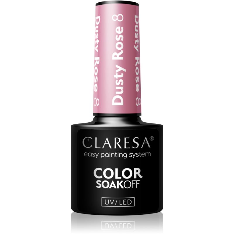 Claresa SoakOff UV/LED Color Dusty Rose гел лак за нокти цвят 8 5 гр.