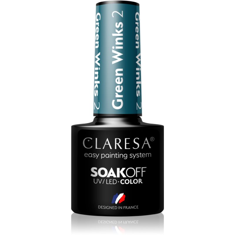 Claresa SoakOff UV/LED Color Green Winks гел лак за нокти цвят 2 5 гр.