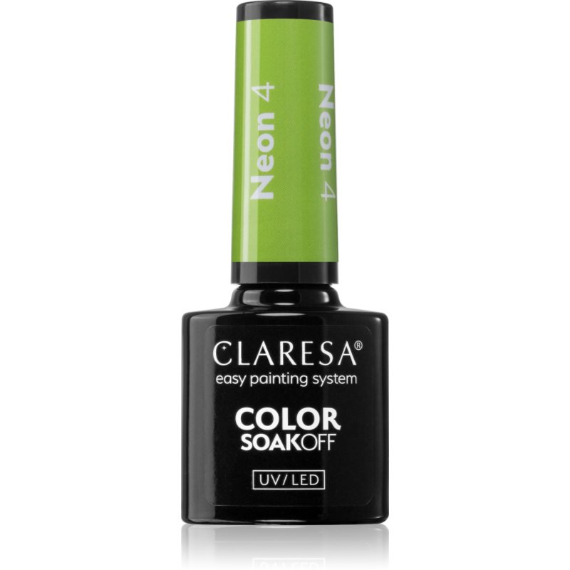 Claresa SoakOff UV/LED Color Neon гел лак за нокти цвят 4 5 гр.