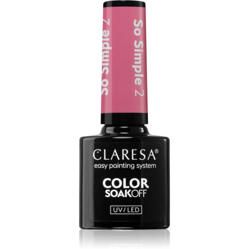 Claresa SoakOff UV/LED Color So Simple гел лак за нокти цвят 2 5 гр.
