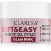 Claresa Soft&Easy Builder Gel основно гел покритие за нокти цвят Glam Pink 12 гр.
