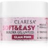 Claresa Soft&Easy Builder Gel основно гел покритие за нокти цвят Glam Pink 45 гр.