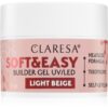 Claresa Soft&Easy Builder Gel основно гел покритие за нокти цвят Light Beige 45 гр.