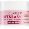 Claresa Soft&Easy Builder Gel основно гел покритие за нокти цвят Milky Pink 45 гр.