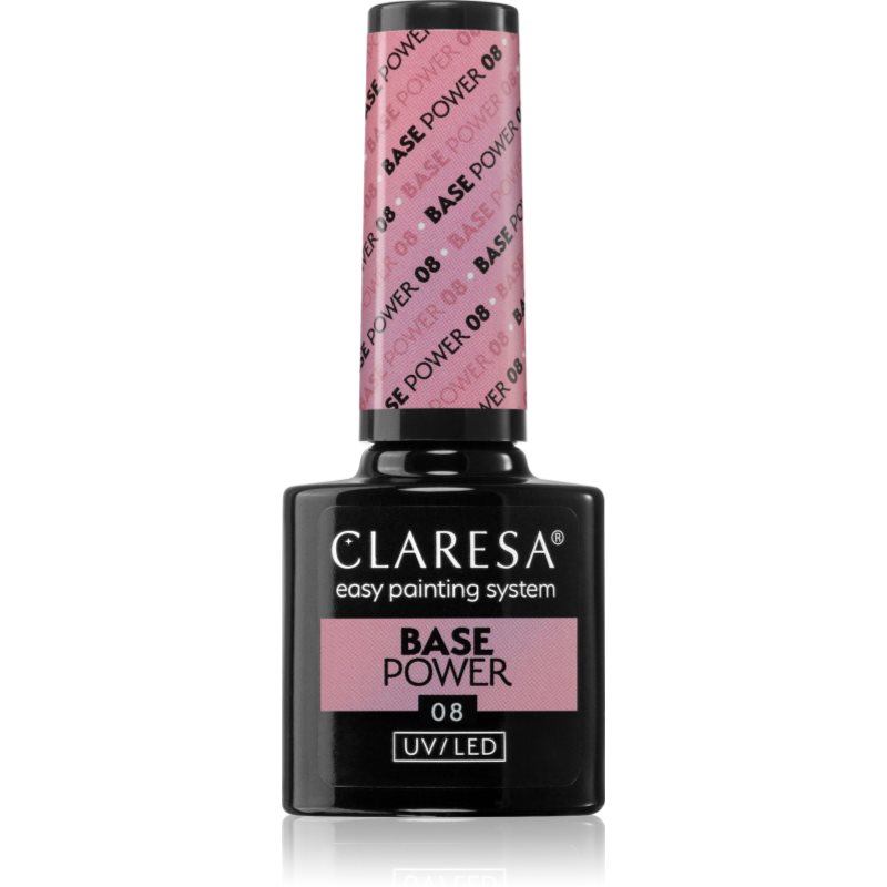 Claresa UV/LED Base Power основен лак за нокти с гел цвят 08 5 гр.