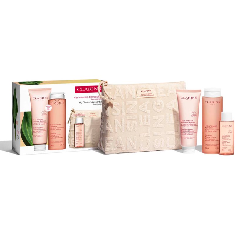 Clarins Cleansing Essentials Sensitive Skin подаръчен комплект за всички типове кожа на лицето