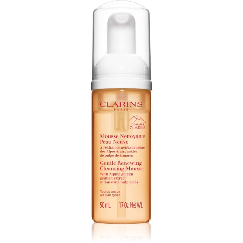 Clarins Cleansing Gentle Renewing Cleansing Mousse нежна почистваща пяна за всички типове кожа на лицето 50 мл.