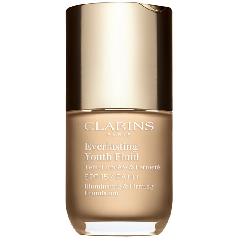 Clarins Everlasting Youth Fluid Foundation озаряващ фон дьо тен SPF 15 цвят 101 Linen 30 мл.