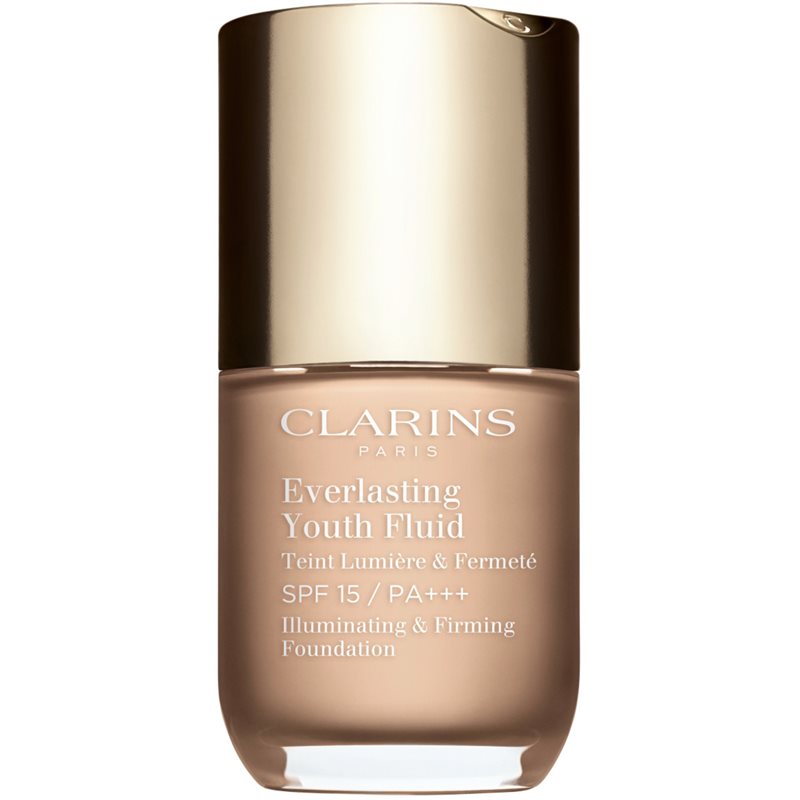 Clarins Everlasting Youth Fluid Foundation озаряващ фон дьо тен SPF 15 цвят 102.5 Porcelain 30 мл.