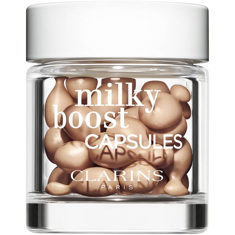 Clarins Milky Boost Capsules озаряващ фон дьо тен капсули цвят 05 30x0