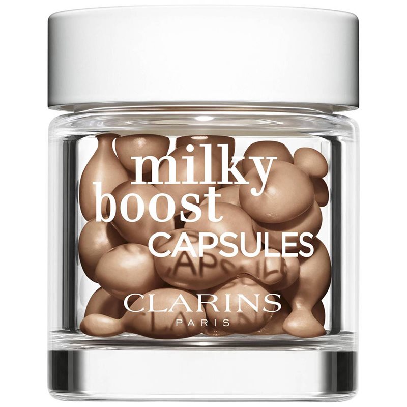 Clarins Milky Boost Capsules озаряващ фон дьо тен капсули цвят 06 30x0