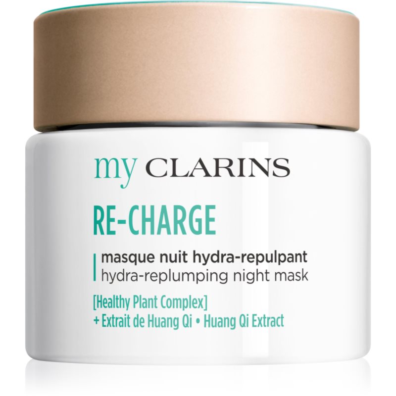 Clarins My Clarins Re-Charge Hydra-Replumping Night Mask енергизираща маска за лице за сияен вид на кожата 50 мл.
