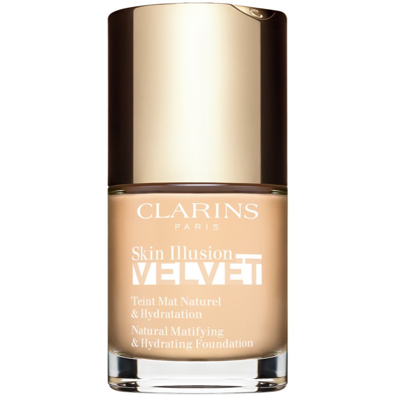 Clarins Skin Illusion Velvet течен фон дьо тен с матов завършек с подхранващ ефект цвят 100.3N 30 мл. на ниска цена