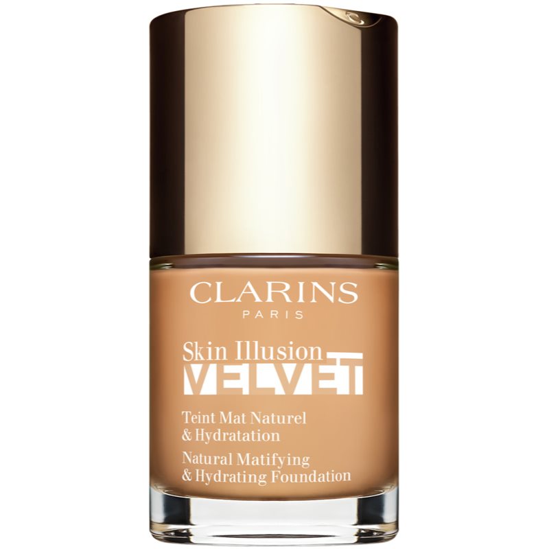 Clarins Skin Illusion Velvet течен фон дьо тен с матов завършек с подхранващ ефект цвят 108.5W 30 мл.